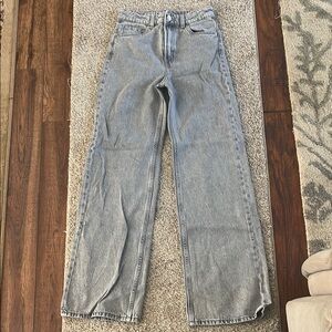 H&M Gray High Rise Jeans Classic Style
